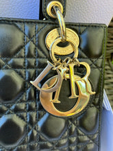 Load image into Gallery viewer, Lady Dior small black myABC, gold hdw with strap
