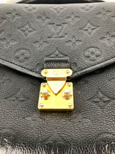 Load image into Gallery viewer, Louis Vuitton black empriente leather pochette metis, gold hdw
