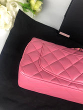 Load image into Gallery viewer, Chanel pink mini rectangular with yellow interior, rainbow hdw
