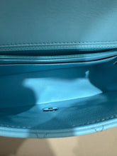 Load image into Gallery viewer, Chanel neon blue lambskin mini rectangular, silver hdw
