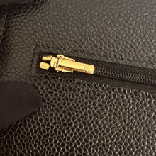 Load image into Gallery viewer, Chanel microchip black caviar WOC, wallet on chain, with gold hardware
