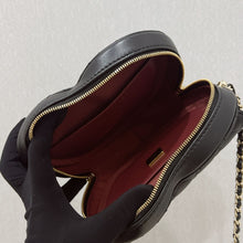 Load image into Gallery viewer, Chanel 22s CC in love lambskin large black heart bag, light gold hdw
