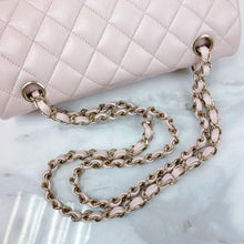 Load image into Gallery viewer, Chanel 21c small light pink caviar classic flap, light gold hdw
