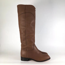 Load image into Gallery viewer, Chanel brown leather riding boots size 41.5
