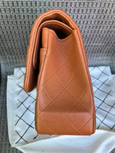 Load image into Gallery viewer, Chanel caramel caviar jumbo, silver hdw
