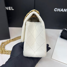 Load image into Gallery viewer, Chanel reissue 224 mini white with gold hdw
