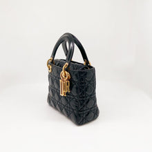 Load image into Gallery viewer, Lady Dior small black with gold hdw
