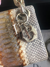 Load image into Gallery viewer, Lady Dior rare mini exotic snakeskin with gold hdw.
