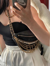 Load image into Gallery viewer, Chanel 28 series belt bag with pearl strap
