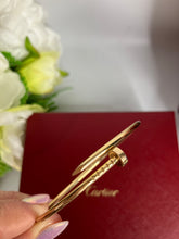 Load image into Gallery viewer, Cartier juste un clou slim, 18k rose gold size 17
