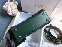 Load image into Gallery viewer, Lady Dior small green, light gold hdw
