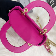 Load image into Gallery viewer, Lady Dior mini in Barbie pink with gold hdw
