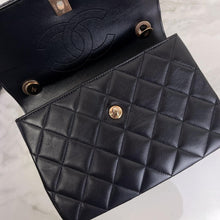 Load image into Gallery viewer, Chanel black small trendy, rose gold hdw
