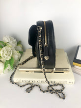 Load image into Gallery viewer, Chanel black 22s large cc in love heart bag, gold hdw
