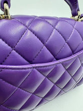 Load image into Gallery viewer, Chanel mini top handle, purple
