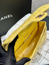 Load image into Gallery viewer, Chanel medium classic flap yellow caviar, gold hdw
