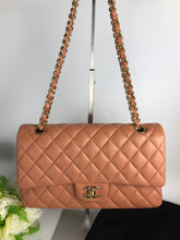 Load image into Gallery viewer, Chanel 25 series medium caramel lambskin, gold hdw
