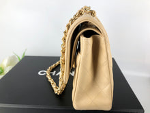 Load image into Gallery viewer, Chanel beige caviar medium classic flap, gold hdw
