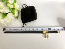 Load image into Gallery viewer, Hermes black leather strap Kelly watch, gold hdw.
