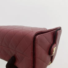 Load image into Gallery viewer, 25A Chanel 25 small in burgundy caviar, aged gold hdw
