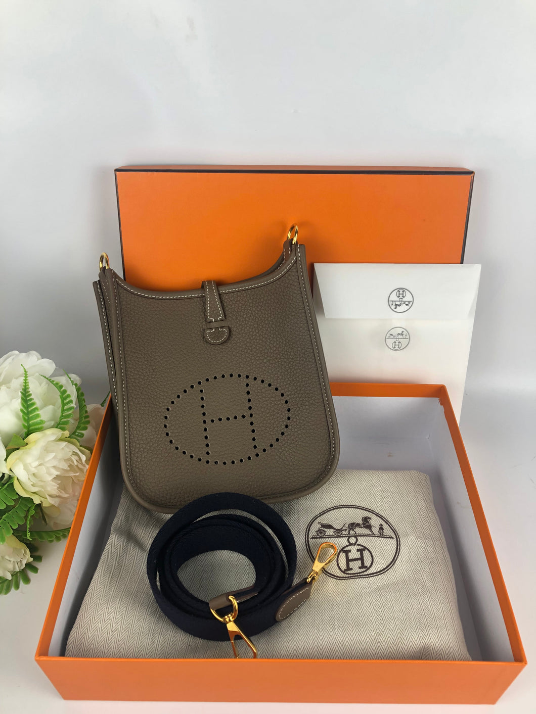 Hermes mini Evelyn, PHW