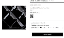 Load image into Gallery viewer, Chanel black patent jumbo, silver ruthenium hdw
