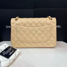 Load image into Gallery viewer, Chanel beige caviar double flap jumbo, gold hdw
