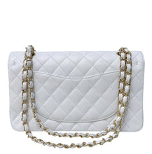 Load image into Gallery viewer, Chanel rare white caviar medium classic double flap, gold hdw 14 series
