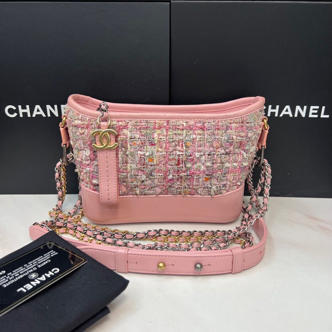 Chanel pink tweed small Gabrielle