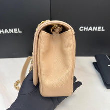 Load image into Gallery viewer, Chanel beige caviar filigree medium, gold hdw
