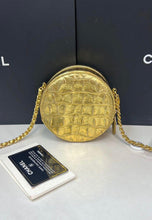 Load image into Gallery viewer, Chanel 19A Egyptian collection gold round bag
