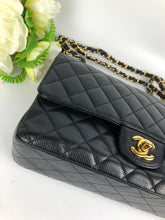 Load image into Gallery viewer, Chanel black caviar medium, gold hdw 16 series full set
