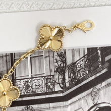 Load image into Gallery viewer, VCA Van Cleef &amp; Arpels Vintage Alhambra gold guilloche bracelet, 5 motifs

