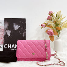 Load image into Gallery viewer, Chanel Barbie pink caviar woc, chip
