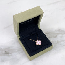 Load image into Gallery viewer, Van Cleef &amp; Arpels (VCA) 2015 limited edition pink porcelain pendant with diamond, rose gold.
