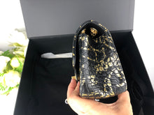 Load image into Gallery viewer, Chanel Egyptian graffiti mini reissue, rare from 19A collection croc embossed calfskin
