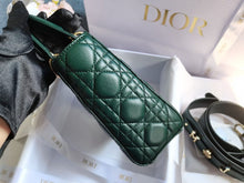 Load image into Gallery viewer, Lady Dior small green, light gold hdw
