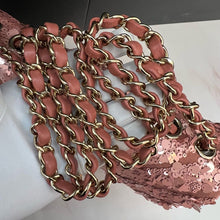 Load image into Gallery viewer, Chanel medium pink sequin bag
