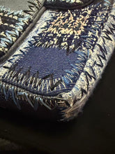 Load image into Gallery viewer, Chanel denim patchwork bag medium with silver hdw
