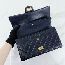 Load image into Gallery viewer, Chanel navy blue calfskin 226 medium reissue, gold hdw
