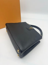 Load image into Gallery viewer, Louis Vuitton black capucines BB in taurillon leather  With gold hdw
