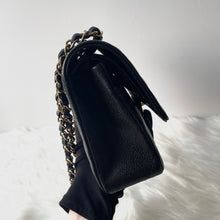 Load image into Gallery viewer, Chanel 2024 black caviar medium classic flap, gold hdw, microchip
