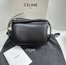Load image into Gallery viewer, Celine Classique black medium Triomphe, gold hdw
