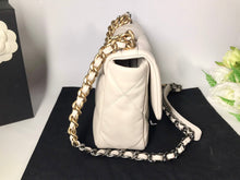 Load image into Gallery viewer, Chanel 19 in light beige lambskin, mixed gold hdw
