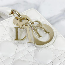 Load image into Gallery viewer, Lady Dior white small ABC, with gold hdw
