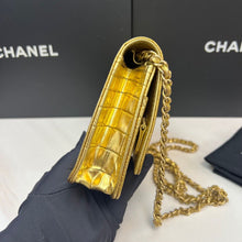 Load image into Gallery viewer, Chanel gold croc woc (wallet on chain) Egyptian collection
