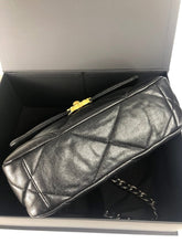Load image into Gallery viewer, Chanel 19 small black, with mixed gold hdw
