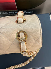 Load image into Gallery viewer, Chanel double flap jumbo beige caviar with gold hardware.

