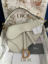 Load image into Gallery viewer, Dior saddle bag latte, grained calfskin, gold hdw
