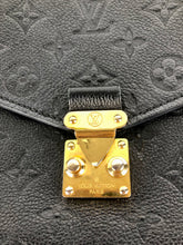 Load image into Gallery viewer, Louis Vuitton black empriente leather pochette metis, gold hdw
